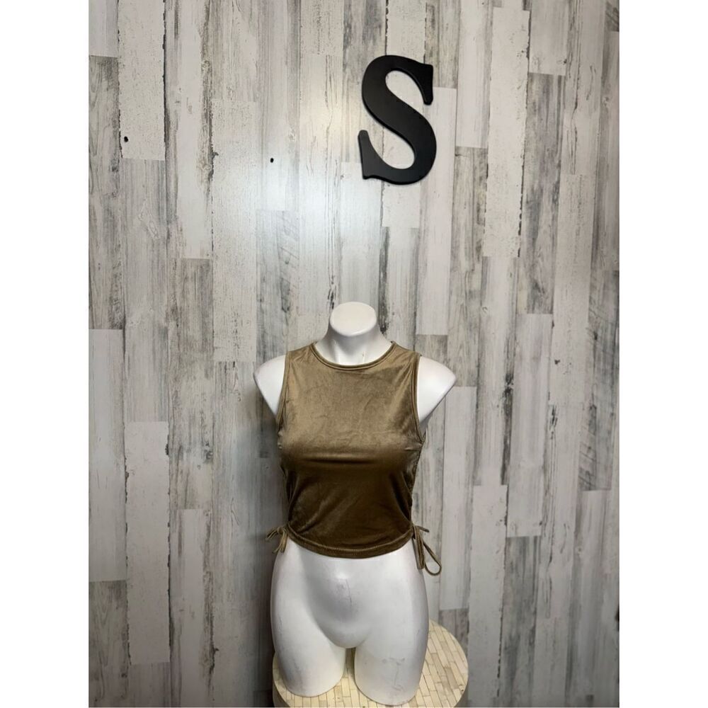 Missguided velvet tank top